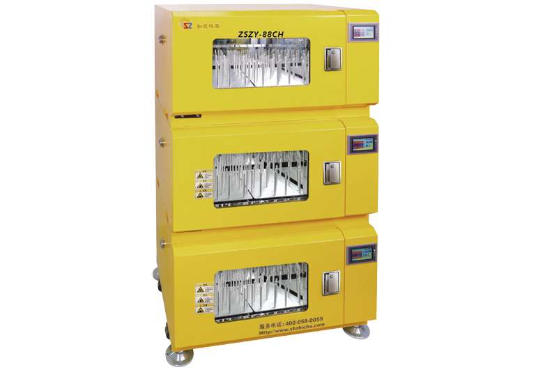 ความเร็วสูงวางซ้อนกันได้ incubator shaker dual-drive ZSZY-88A b ch (แต่ละ shaker 155L)