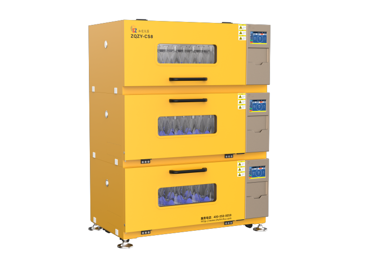 ความเร็วสูงวางซ้อนกันได้ศูนย์บ่มเพาะปั่นสามไดรฟ์ ZQZY-3CS8H (แต่ละปั่น306L)